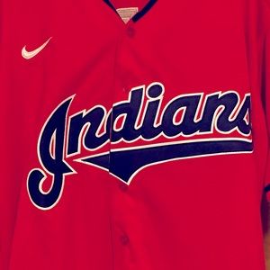 BOBBY BRADLEY 44 CLEVELAND INDIANS RED HOME JERSEY
